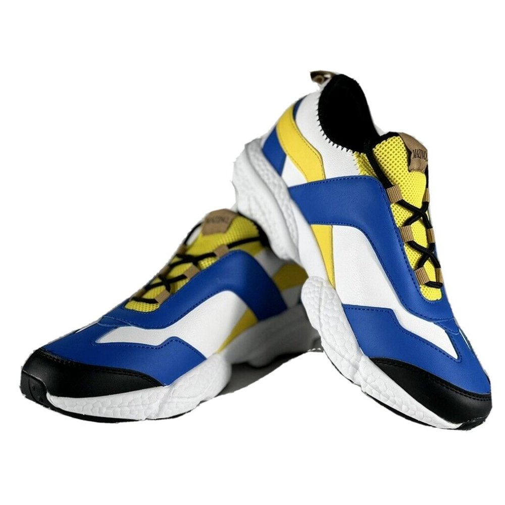 Mazino Men's Sneakers Fashion Shoes Chunky Royal Blue Yellow Black Casual Shoes
